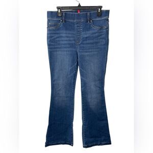SPANX Flare Jeans in Vintage Indigo Blue Size LARGE Denim 20456R Pull‎ On